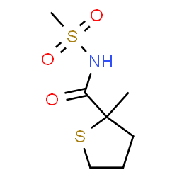 ChemSpider 2D Image | 2-Methyl-N-(methylsulfonyl)tetrahydro-2-thiophenecarboxamide | C7H13NO3S2
