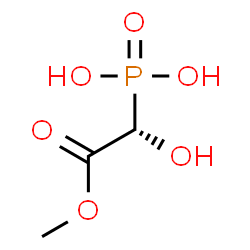 ChemSpider 2D Image | [(1S)-1-Hydroxy-2-methoxy-2-oxoethyl]phosphonic acid | C3H7O6P