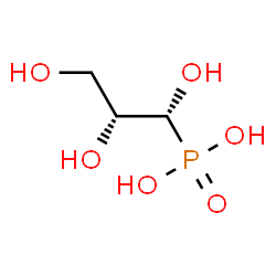 ChemSpider 2D Image | [(1R,2R)-1,2,3-Trihydroxypropyl]phosphonic acid | C3H9O6P