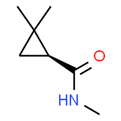ChemSpider 2D Image | (1S)-N,2,2-Trimethylcyclopropanecarboxamide | C7H13NO