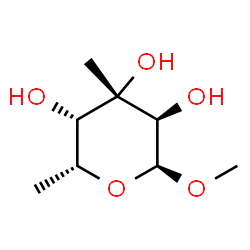 ChemSpider 2D Image | Methyl 6-deoxy-3-C-methyl-alpha-D-galactopyranoside | C8H16O5