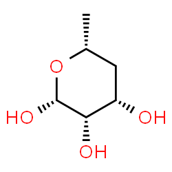ChemSpider 2D Image | 4,6-Dideoxy-beta-D-lyxo-hexopyranose | C6H12O4