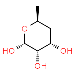 ChemSpider 2D Image | 4,6-Dideoxy-alpha-L-ribo-hexopyranose | C6H12O4