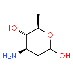 ChemSpider 2D Image | 3-Amino-2,3,6-trideoxy-D-arabino-hexopyranose | C6H13NO3