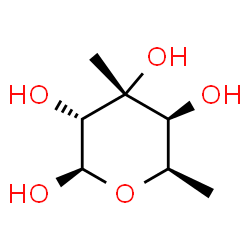 ChemSpider 2D Image | 6-Deoxy-3-C-methyl-beta-D-gulopyranose | C7H14O5