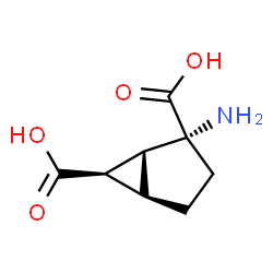 ChemSpider 2D Image | (1R,2R,6R)-2-Aminobicyclo[3.1.0]hexane-2,6-dicarboxylic acid | C8H11NO4