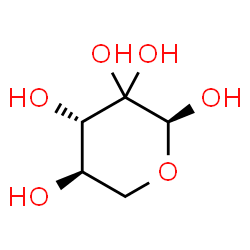 ChemSpider 2D Image | (2S,4S,5R)-Dihydro-2H-pyran-2,3,3,4,5(4H)-pentol (non-preferred name) | C5H10O6