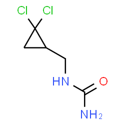 ChemSpider 2D Image | 1-[(2,2-Dichlorocyclopropyl)methyl]urea | C5H8Cl2N2O