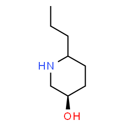 ChemSpider 2D Image | (3R)-6-Propyl-3-piperidinol | C8H17NO
