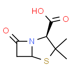 ChemSpider 2D Image | (2S)-3,3-Dimethyl-7-oxo-4-thia-1-azabicyclo[3.2.0]heptane-2-carboxylic acid | C8H11NO3S