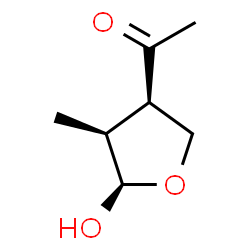 ChemSpider 2D Image | 1-[(3R,4S,5R)-5-Hydroxy-4-methyltetrahydro-3-furanyl]ethanone | C7H12O3