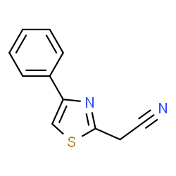 ChemSpider 2D Image | (4-Phenyl-thiazol-2-yl)-acetonitrile | C11H8N2S