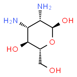 ChemSpider 2D Image | 2,3-Diamino-2,3-dideoxy-alpha-D-mannopyranose | C6H14N2O4
