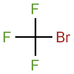 ChemSpider 2D Image | BROMOTRIFLUOROMETHANE | CBrF3