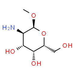 ChemSpider 2D Image | Methyl 2-amino-2-deoxy-alpha-D-galactopyranoside | C7H15NO5