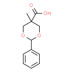 ChemSpider 2D Image | 2-PHENYL-5-METHYL-1,3-DIOXANE-5-CARBOXYLIC ACID | C12H14O4