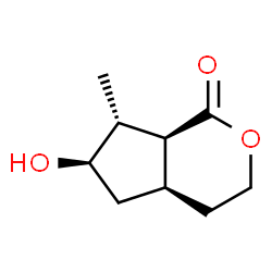 ChemSpider 2D Image | (4aS,6R,7R,7aS)-6-Hydroxy-7-methylhexahydrocyclopenta[c]pyran-1(3H)-one | C9H14O3