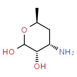 ChemSpider 2D Image | 3-Amino-3,4,6-trideoxy-L-ribo-hexopyranose | C6H13NO3