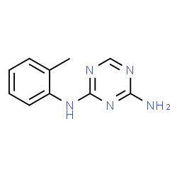 ChemSpider 2D Image | N2-(o-Tolyl)-1,3,5-triazine-2,4-diamine | C10H11N5