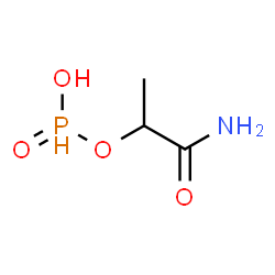 ChemSpider 2D Image | 1-Amino-1-oxo-2-propanyl hydrogen phosphonate | C3H8NO4P