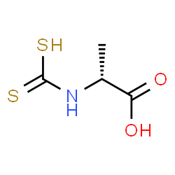 ChemSpider 2D Image | N-(Sulfanylcarbonothioyl)-D-alanine | C4H7NO2S2