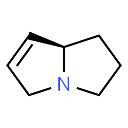 ChemSpider 2D Image | (7aR)-2,3,5,7a-Tetrahydro-1H-pyrrolizine | C7H11N