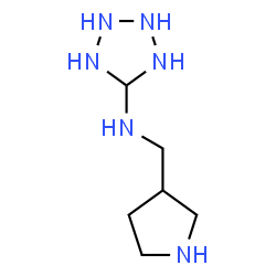 ChemSpider 2D Image | N-(3-Pyrrolidinylmethyl)-5-tetrazolidinamine | C6H16N6