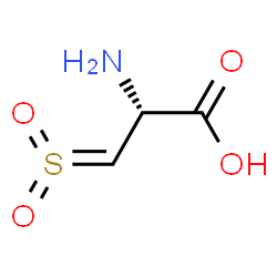 ChemSpider 2D Image | 3-(Dioxido-lambda~6~-sulfanylidene)-L-alanine | C3H5NO4S
