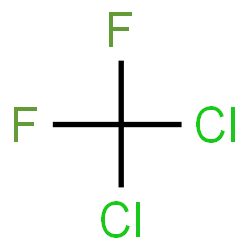 ChemSpider 2D Image | DICHLORODIFLUOROMETHANE | CCl2F2