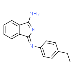 ChemSpider 2D Image | 3-(4-ethylphenyl)imino-1-isoindolamine | C16H15N3