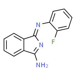 ChemSpider 2D Image | (1Z)-1-[(2-Fluorophenyl)imino]-1H-isoindol-3-amine | C14H10FN3