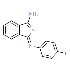 ChemSpider 2D Image | (1Z)-1-[(4-Fluorophenyl)imino]-1H-isoindol-3-amine | C14H10FN3