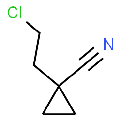 ChemSpider 2D Image | 1-(2-Chloroethyl)cyclopropanecarbonitrile | C6H8ClN