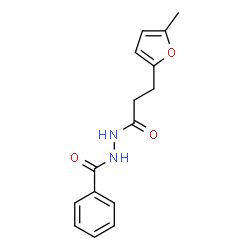 ChemSpider 2D Image | N'-[3-(5-Methyl-2-furyl)propanoyl]benzohydrazide | C15H16N2O3
