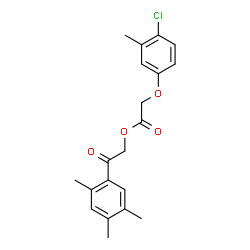 ChemSpider 2D Image | 2-Oxo-2-(2,4,5-trimethylphenyl)ethyl (4-chloro-3-methylphenoxy)acetate | C20H21ClO4