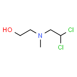 ChemSpider 2D Image | 2-[(2,2-Dichloroethyl)(methyl)amino]ethanol | C5H11Cl2NO