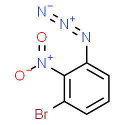 ChemSpider 2D Image | 1-Azido-3-bromo-2-nitrobenzene | C6H3BrN4O2