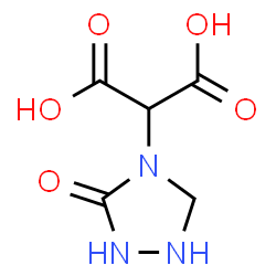 ChemSpider 2D Image | (3-Oxo-1,2,4-triazolidin-4-yl)malonic acid | C5H7N3O5