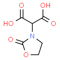 ChemSpider 2D Image | (2-Oxo-1,3-oxazolidin-3-yl)malonic acid | C6H7NO6