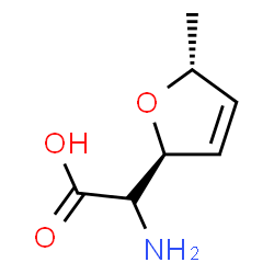 ChemSpider 2D Image | (6R)-2-Amino-3,6-anhydro-2,4,5-trideoxy-6-methyl-L-erythro-hex-4-enonic acid | C7H11NO3