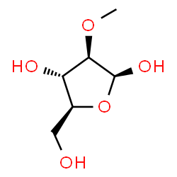 ChemSpider 2D Image | 2-O-Methyl-beta-L-arabinofuranose | C6H12O5