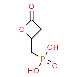 ChemSpider 2D Image | [(4-Oxo-2-oxetanyl)methyl]phosphonic acid | C4H7O5P