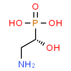ChemSpider 2D Image | [(1S)-2-Amino-1-hydroxyethyl]phosphonic acid | C2H8NO4P