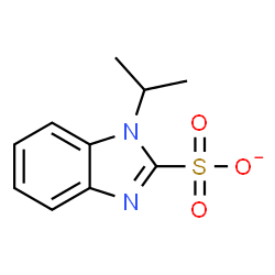 ChemSpider 2D Image | 1-Isopropyl-1H-benzimidazole-2-sulfonate | C10H11N2O3S