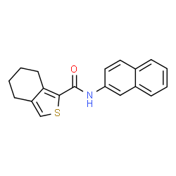 ChemSpider 2D Image | N-(2-Naphthyl)-4,5,6,7-tetrahydro-2-benzothiophene-1-carboxamide | C19H17NOS