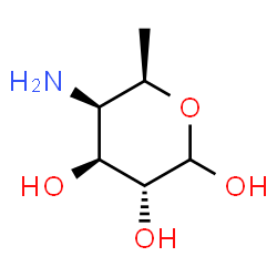 ChemSpider 2D Image | 4-Amino-4,6-dideoxy-D-galactopyranose | C6H13NO4