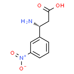 ChemSpider 2D Image | (R)-3-Amino-3-(3-nitrophenyl)propionic acid | C9H10N2O4