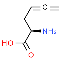 ChemSpider 2D Image | (2R)-2-Amino-4,5-hexadienoic acid | C6H9NO2