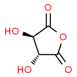 ChemSpider 2D Image | (3R,4R)-3,4-Dihydroxydihydro-2,5-furandione | C4H4O5