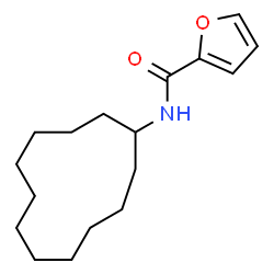 ChemSpider 2D Image | N-Cyclododecyl-2-furamide | C17H27NO2